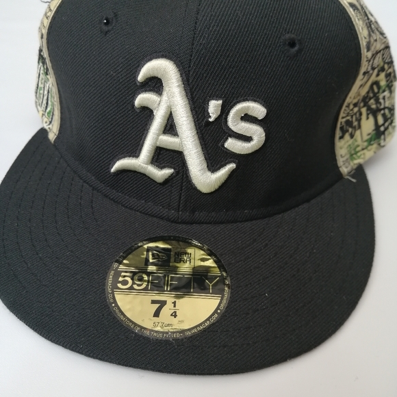Oakland Athletics Y2K New Era Hat 7 1/4 - Picture 3 of 13